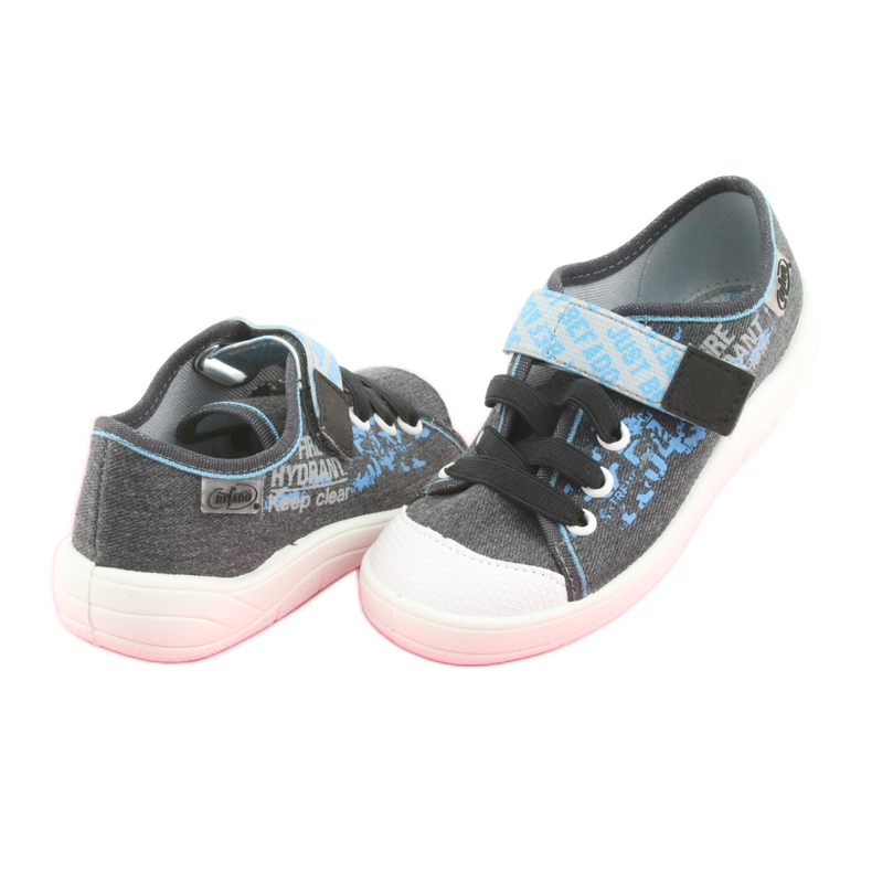 Chaussures enfant Befado 251X100 bleu gris 3