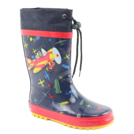 American Club Bottes de pluie pour enfants American SamoLot rouge bleu marin 1
