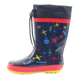 American Club Bottes de pluie pour enfants American SamoLot rouge bleu marin 2