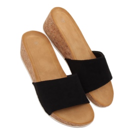 Noir G233 Chaussons compensés noirs le noir 1