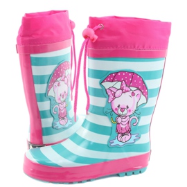 American Club Bottes en caoutchouc américaines Chaton après l'exposition rose vert 4 American Club Bottes en caoutchouc américaines Chaton après l'exposition rose vert 4