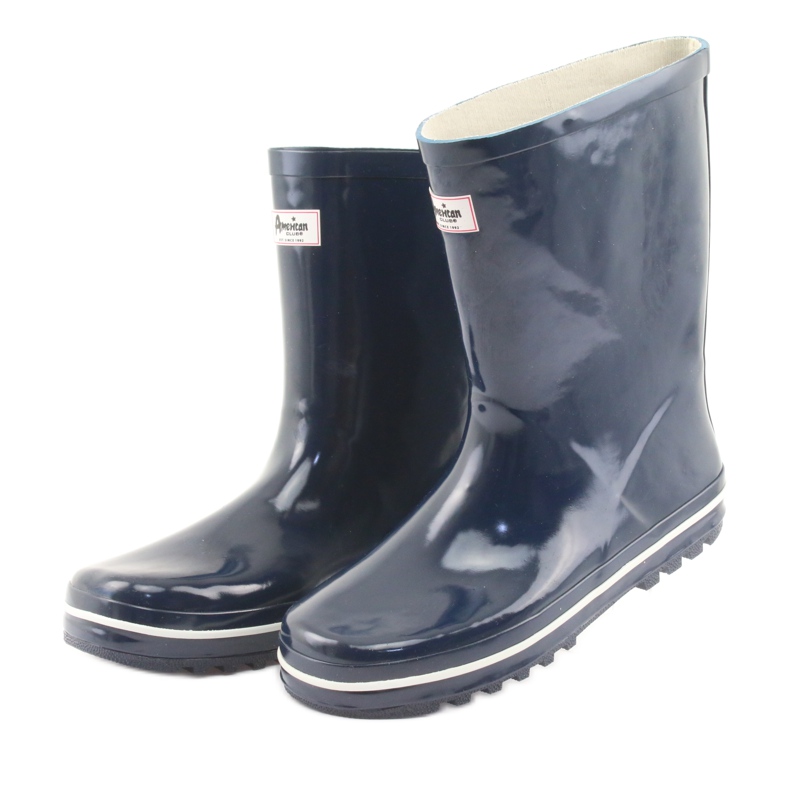 Galoches non isolées bleu marine American Club blanche 3 Galoches non isolées bleu marine American Club blanche 3