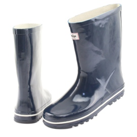 Galoches non isolées bleu marine American Club blanche 4 Galoches non isolées bleu marine American Club blanche 4