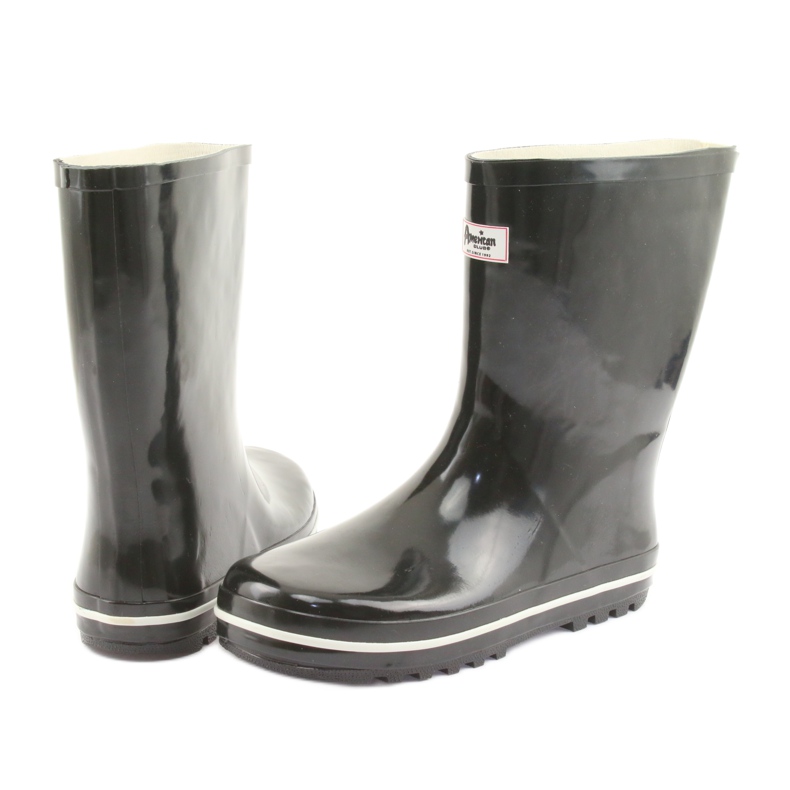 Galoches noires non isolées American Club blanc 4