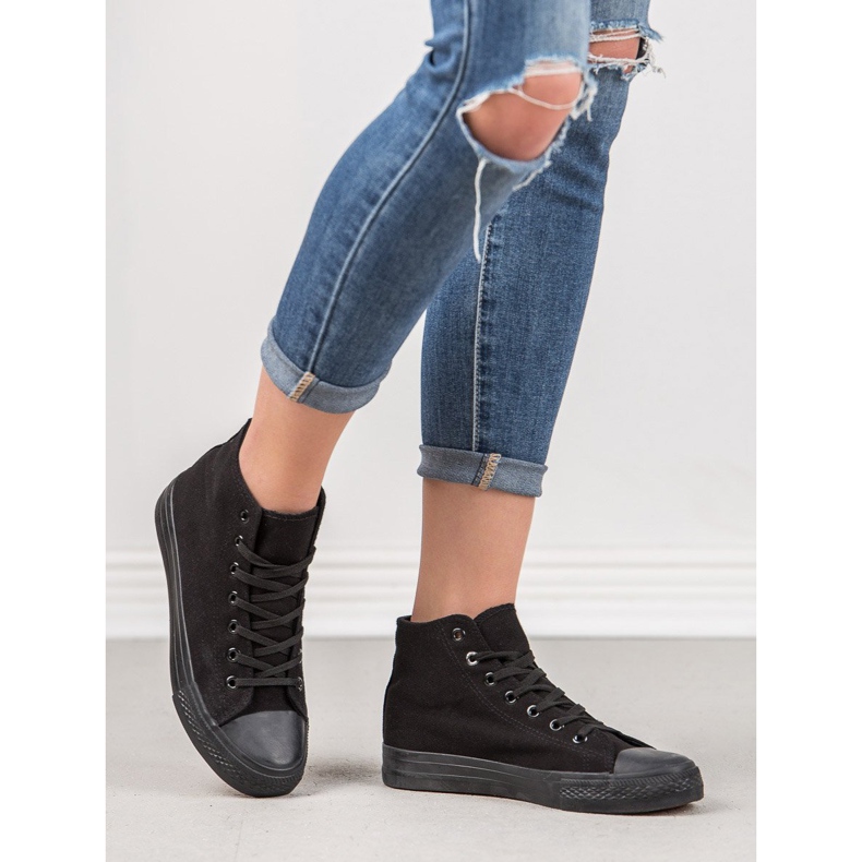 SHELOVET Baskets montantes noires 2