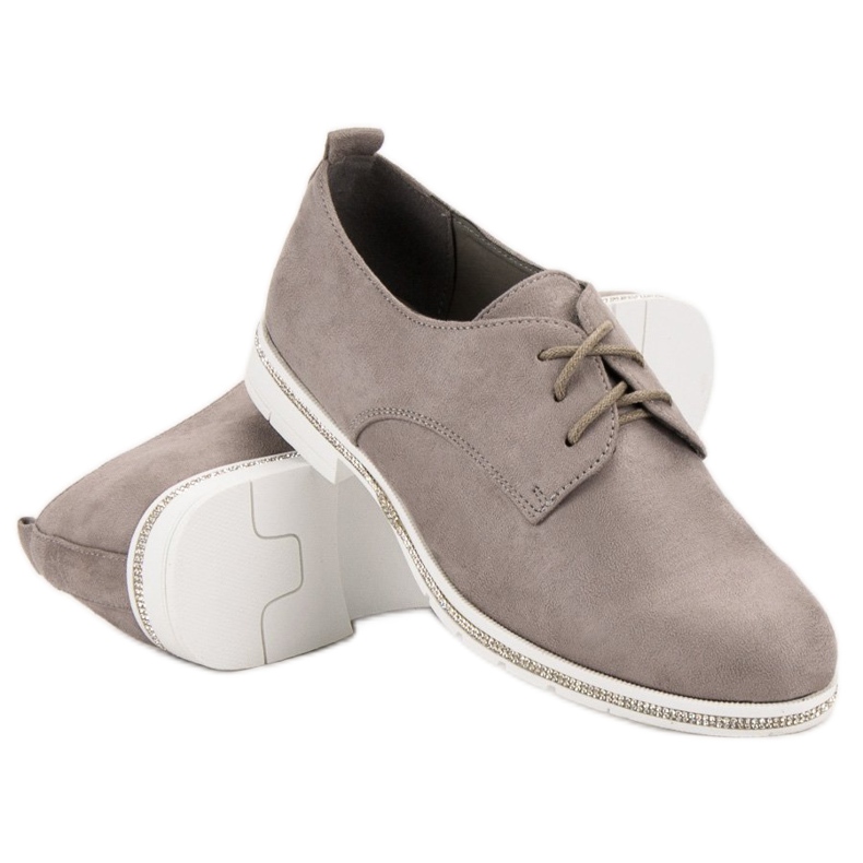 Marquiz Chaussures en daim gris 1