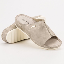 Goodin Chaussons dorés brun jaune 1