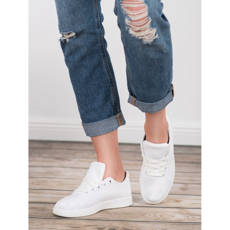 SDS Chaussures de sport textiles blanc 1