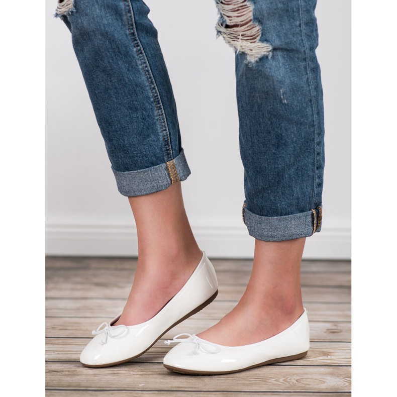 Renda Ballerine Avec Noeud blanc 2