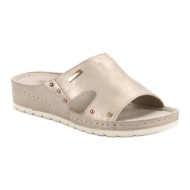 Goodin Des tongs confortables jaune 3