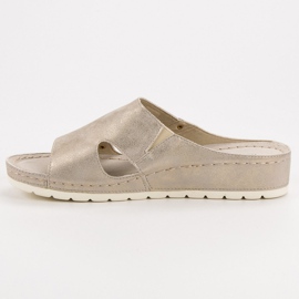 Goodin Des tongs confortables jaune 4