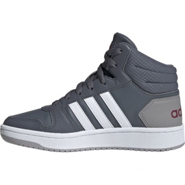 Chaussures Adidas Hoops Mid 2.0 Jr EE6709 gris 1 Chaussures Adidas Hoops Mid 2.0 Jr EE6709 gris 1