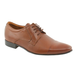 Tur Chaussures homme en cuir marron brun 1