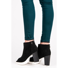 Vices Bottes à bout ouvert ajouré le noir 1