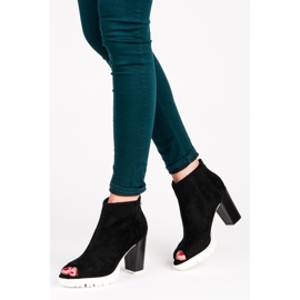 Vices Bottes à bout ouvert ajouré le noir 7