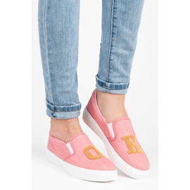 Kylie Ony Slip Avec Patchs rose 1