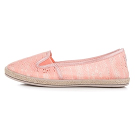 Balada Espadrilles en dentelle à enfiler orange 2