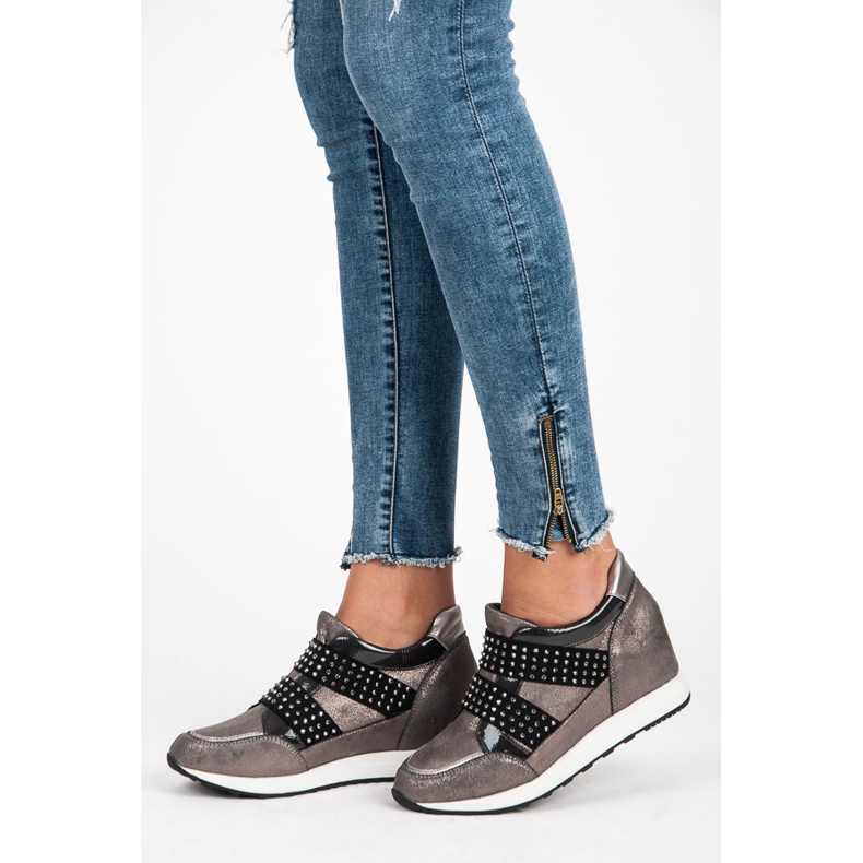 Kylie Baskets compensées Rock violet 2