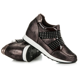Kylie Baskets compensées Rock brun 4