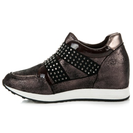 Kylie Baskets compensées Rock brun 2