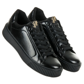 Kylie Baskets sur la plate-forme le noir 1