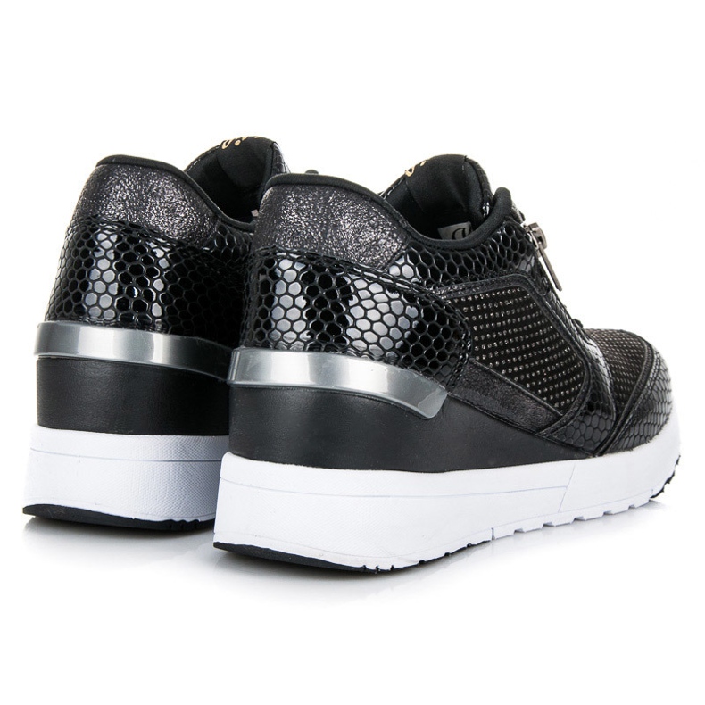 Kylie Chaussures de sport sur un coin le noir 1