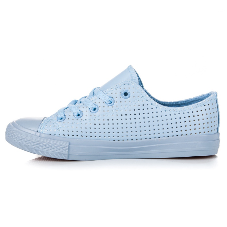 Kylie Baskets Ajourées Sur La Reliure bleu 1