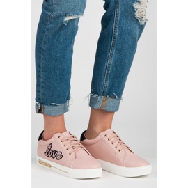 Vices Espadrilles à lacets Love rose 1 Vices Espadrilles à lacets Love rose 1