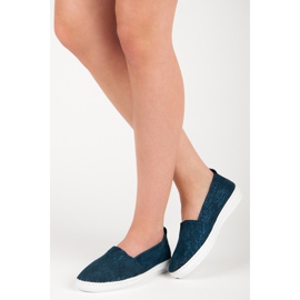 VINCEZA Cuir Slipony bleu 2 VINCEZA Cuir Slipony bleu 2