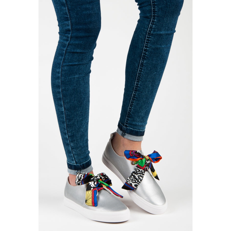 Seastar Baskets élégantes attachées avec un ruban gris 1