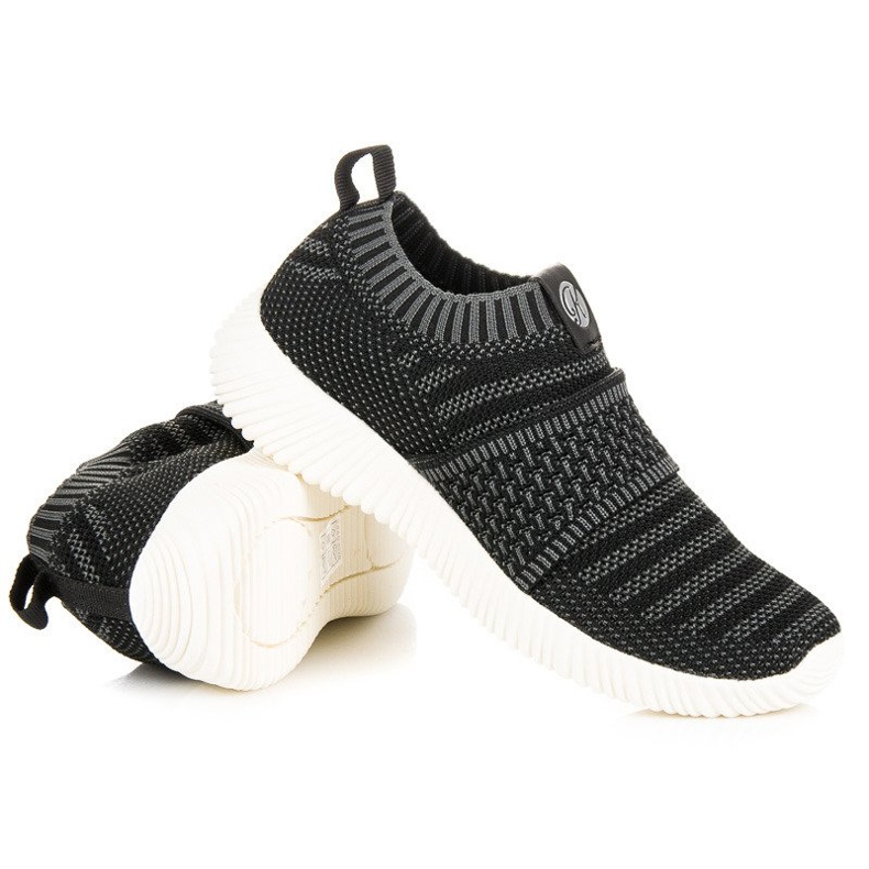 Kylie Espadrilles textiles à enfiler noir gris 1