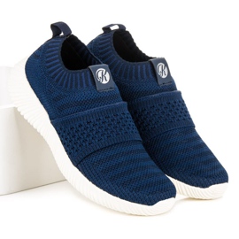 Kylie Espadrilles textiles à enfiler bleu 4