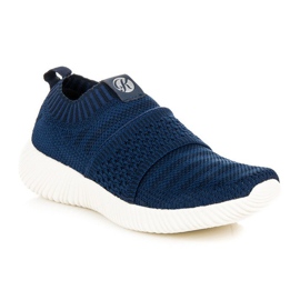 Kylie Espadrilles textiles à enfiler bleu 1