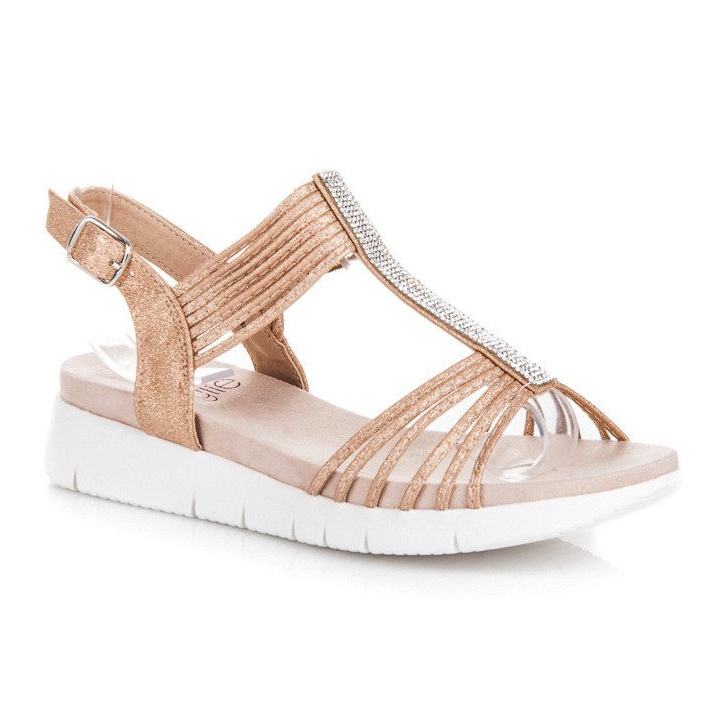 Kylie Sandales à cristaux brun 2