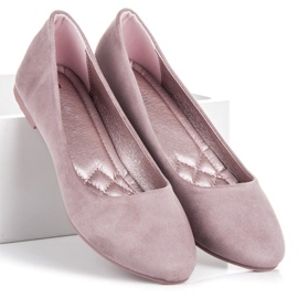 Seastar Ballerines en daim violet 1
