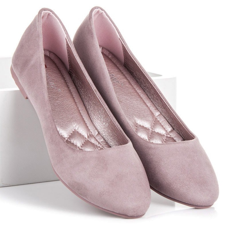 Seastar Ballerines en daim violet 1