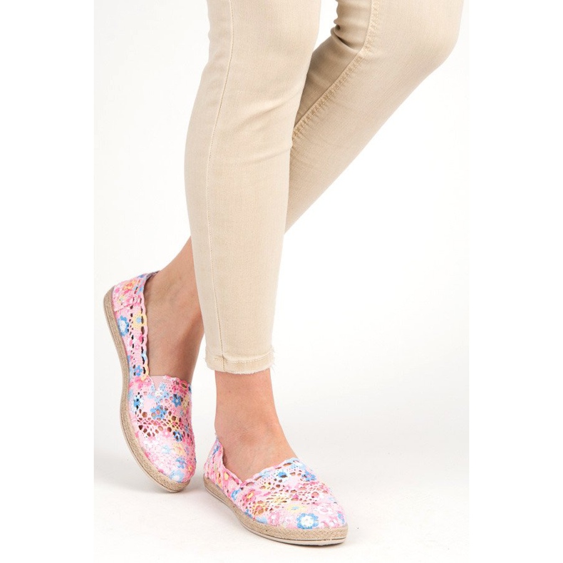 Seastar Espadrilles style bohème rose 1