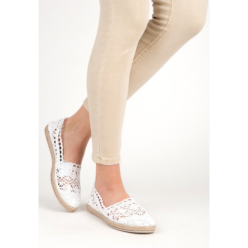 Seastar Espadrilles blanches en dentelle 1