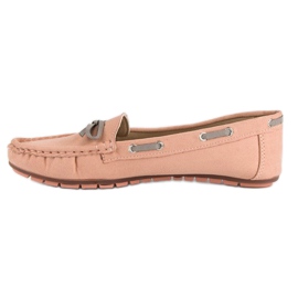 Tullo Mocassins en daim élégants rose 1