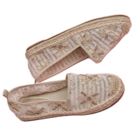 Seastar Espadrilles en dentelle brun jaune 8