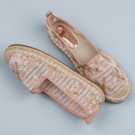 Seastar Espadrilles en dentelle jaune rose 7