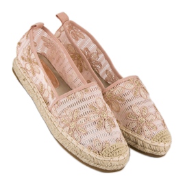 Seastar Espadrilles en dentelle jaune rose 5