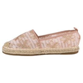 Seastar Espadrilles en dentelle jaune rose 2