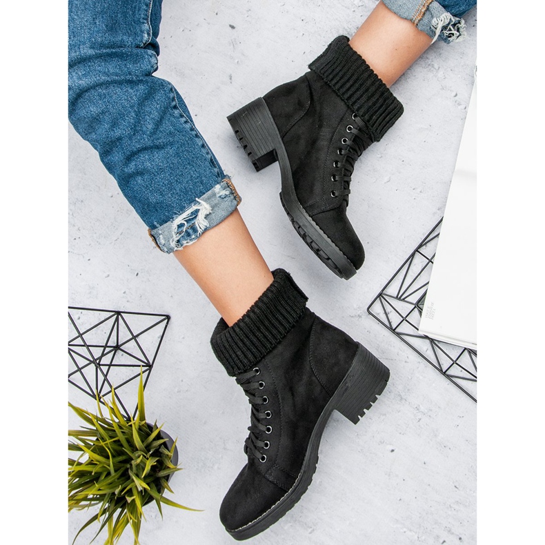 Seastar Bottes noires à lacets 1