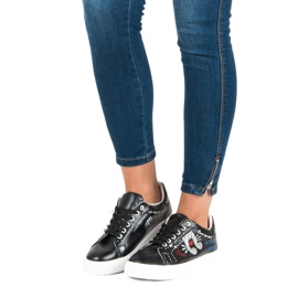 Baskets à la mode pour femmes le noir 2
