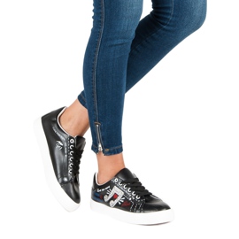 Baskets à la mode pour femmes le noir 3