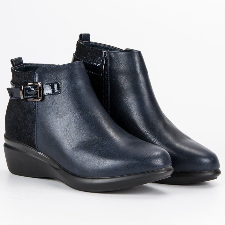 Kylie Bottes bleu marine confortables avec isolation 1