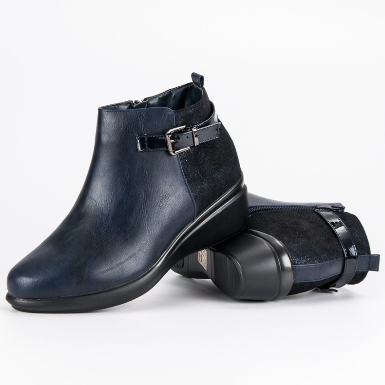 Kylie Bottes bleu marine confortables avec isolation 2