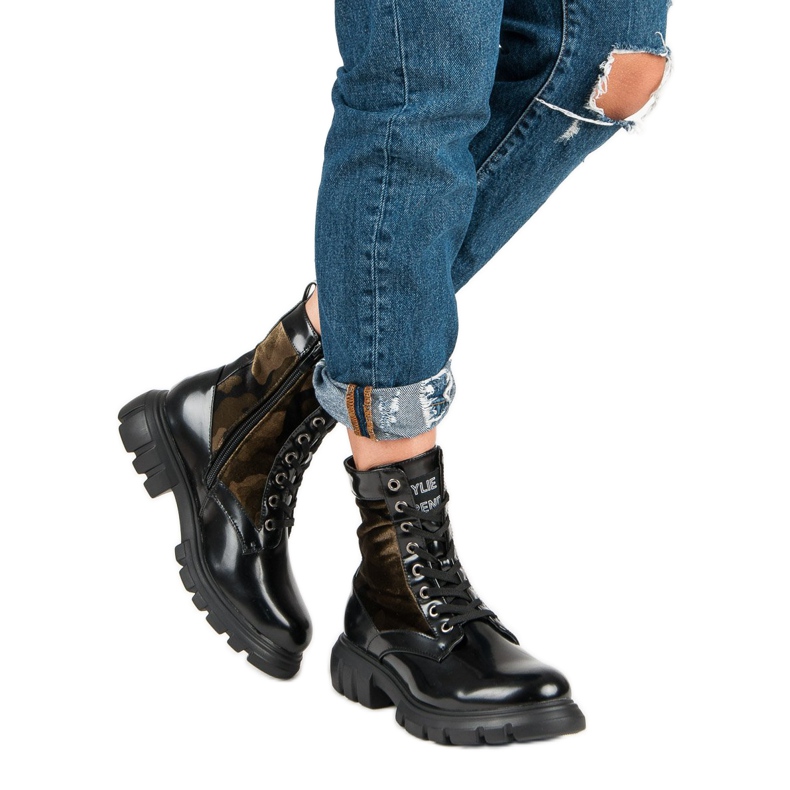 Kylie bottines Glany Moro le noir 1