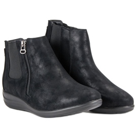 Kylie Bottines noires sur une fermeture éclair 1